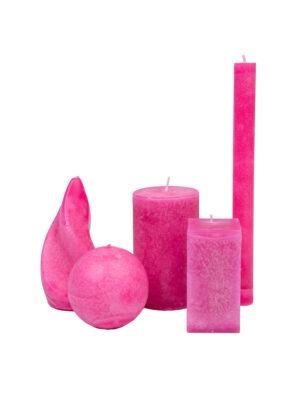neon roosa lõhnata käsitööküünal Võhma valgusevabrik